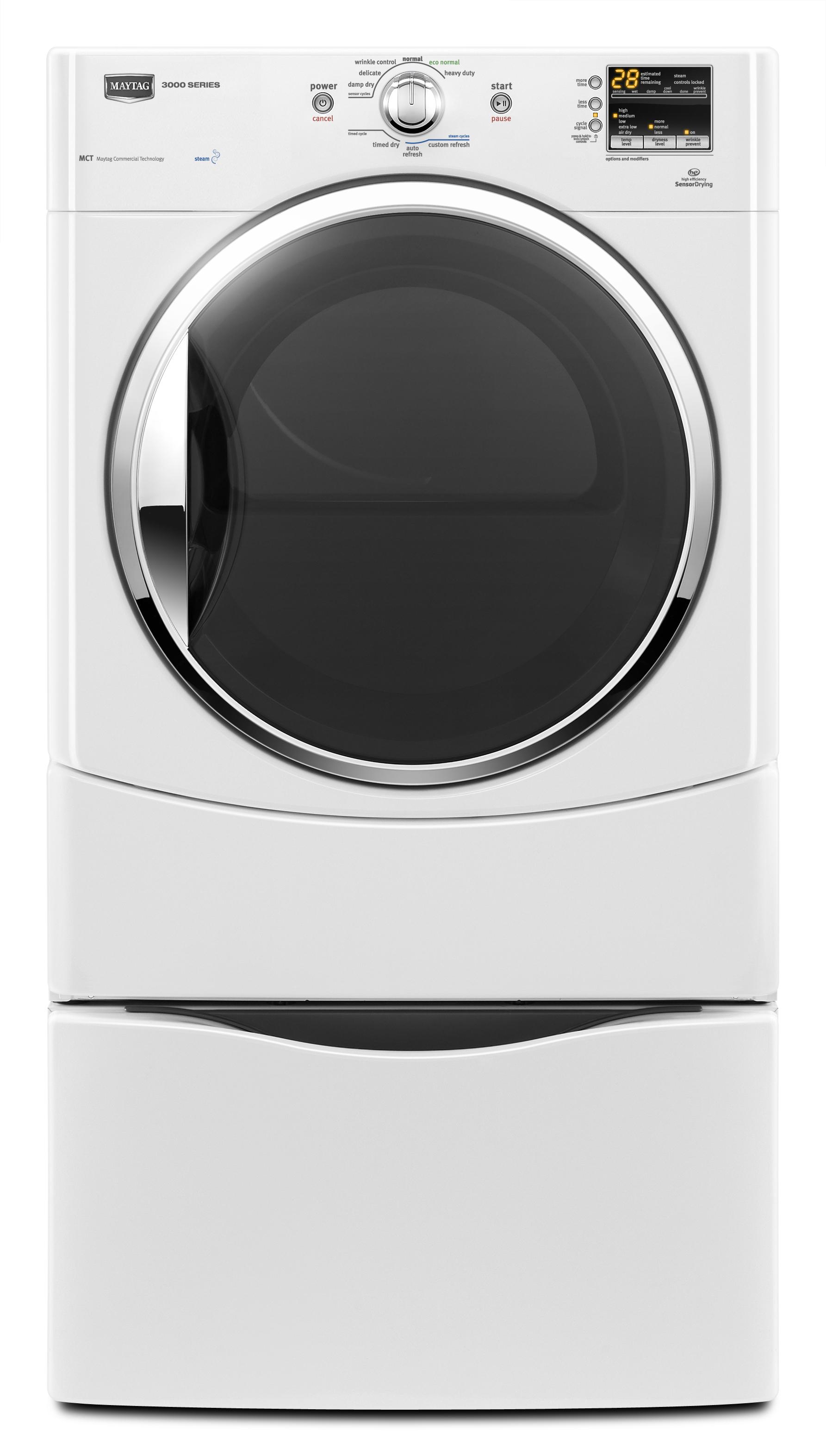 Maytag MGDE301YW 6.7 Cu. Ft. Performance Series HighEfficiency Front